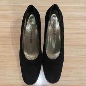 YSL Yves Saint Laurent Caviar Black Suede